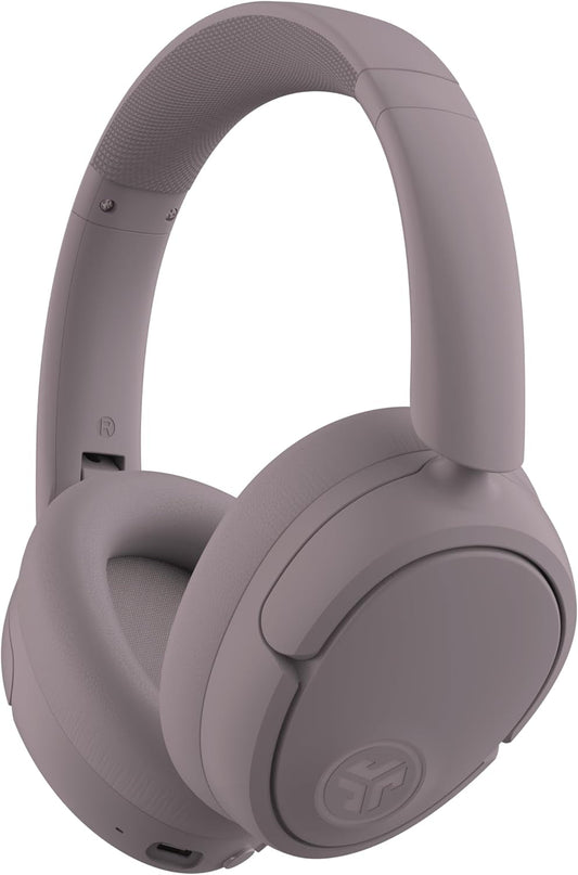Jlab Jbuds Lux ANC Wireless Headphones, Mauve, Hybrid Active Noise Cancelling, Customizable Sound, Spatial Audio Compatible, Premium Over-Ear Bluetooth Headset